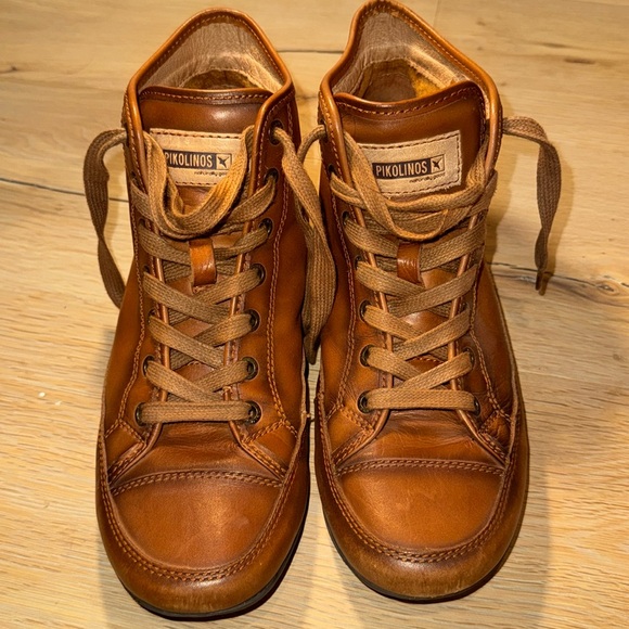 Women Pikolino Sneaker Boot supple leather upper/ lining brown size EU 39/8.5 US - Picture 3 of 9